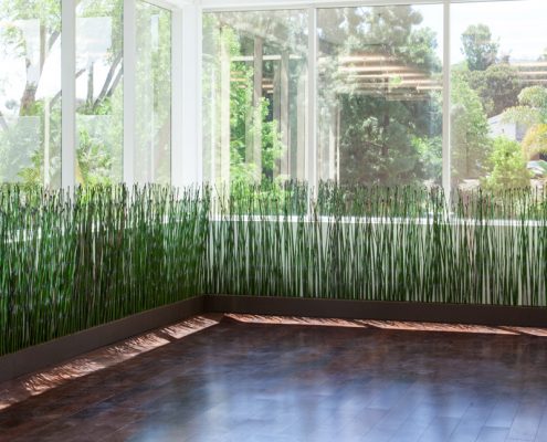 Indoor Artificial Equisetum Horsetail Reeds for Office Privacy