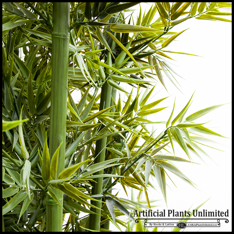 Indoor artificial bamboo - close up